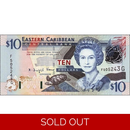 East Caribbean - P43g - 10 Dollars - (2004) - B227g
